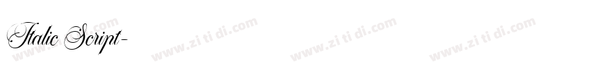 Italic Script字体转换